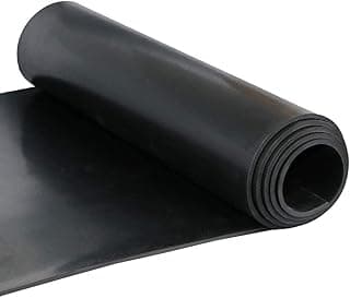 NABOWAN Solid Rubber Sheets,Strips,Rolls 1/8" (.125") Thick x 12" Wide x 23" Long, Thin Ne