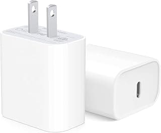 [2 Pack] iPhone 15 14 13 12 11 Charger Block【Apple MFi Certified】 USB C Wall Charger 20W P