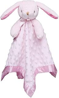 Pro Goleem Loveys for Babies Bunny Security Blanket Girl Newborn Soft Pink Lovie Baby Girl Gifts for Infant and Toddler
