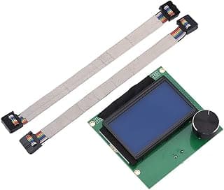 LCD Screen for Creality CR-10S / S4 / S5, CR10s LCD Screen, Replacement LCD Screen Controller Display with 2 Cable for Creality CR-10S 3D Printer, 3D Printer Kit Accessory