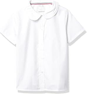 Girl's Short Sleeve Peter Pan Collar Blouse (Standard and Plus)