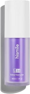 Hismile v34 Colour Corrector, Tooth Stain Removal, Teeth Whitening Booster, Purple Toothpa