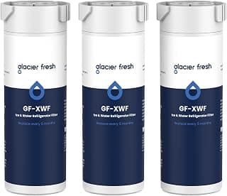 GLACIER FRESH XWF Replacement for GE XWF Refrigerator Water Filter Pack of 3