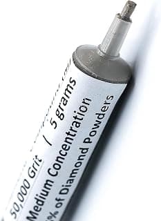 Diamond Polishing Compound Polishing Paste 50,000 Grit 0-0.5 Microns for Marble Glass Metal Rock Jewelry Resin Silver Chrome Gemstone with 25% of Diamond Powder USA Made