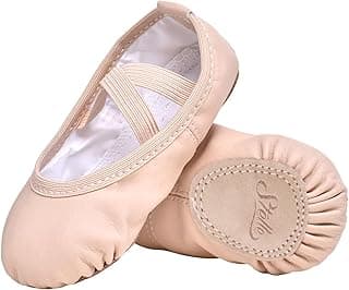 Ballet Shoes for Girls Toddler Ballet Slippers Soft Leather Boys Dance Shoes for Toddler/L