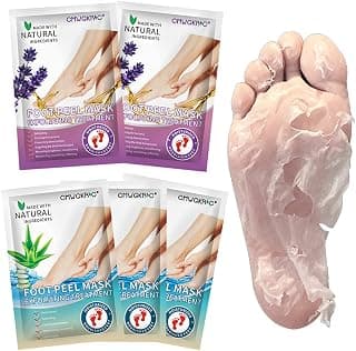 5 Pack Foot Peel Mask,Exfoliator Peel Off Calluses Dead Skin Callus Remover,Foot Mask for 