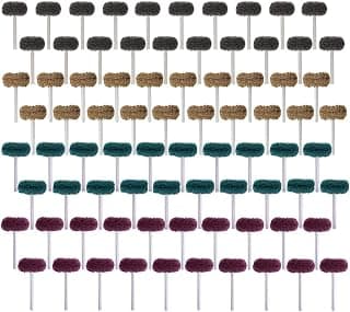 Rocaris 80Pcs 1" (25mm) Abrasive Wheel Buffing Polishing Wheel Set for Rotary Tool…