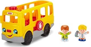 Little People Musical Toddler Toy Sit With Me School Bus with Lights Sounds & 2 Figures fo