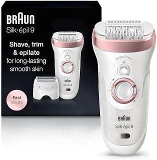 Braun Epilator Silk-épil 9 9-720, Hair Removal Device, Epilator for Women, Wet & Dry, Wome