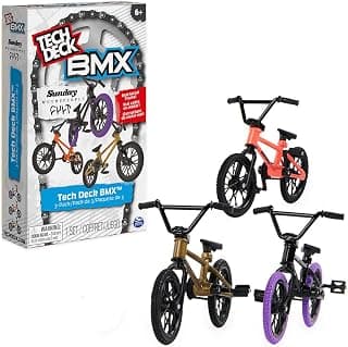 TECH DECK, BMX Finger Bike 3-Pack, Collectible and Customizable Mini BMX Bicycle Toys for 