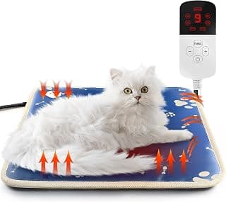 MILIFUN Pet Heating Pad for Cats Dogs, Cat Heating Pad for Indoor Warming Mat, Waterproof 