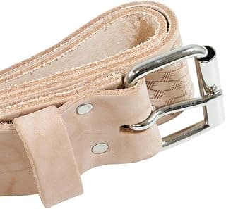 All-Wall 2" Leather Work Belt - Ideal for Drywall and Construction Tool Pouches