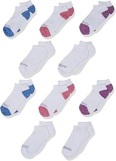 Girls' 10-Pair Everyday Soft No Show Socks