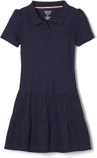 Girls' Ruffle Pique Polo Dress