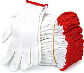Cotton Work Gloves, Knitted Lightweight Work Safety Glove,Elastic safety Work Gloves