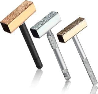 3 Pieces Grinding Wheel Dresser Diamond Grinding Wheel Stone Dresser Tool with Flat Diamond Coated Surface for Truing Grinding Deburring Wheels