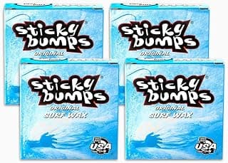 Sticky Bumps Surfboard Wax Original Cool / Cold Water Formula (4-Pack)