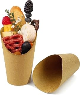 50 Pcs French Fries Holder, 12oz Disposable Paper French Fry Cups Charcuterie Cups for all Occasions (12oz)