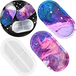 DIY Tray Silicone Resin Mold, Oval Epoxy Resin Casting Mold, Craft Jewelry Making Tools, J