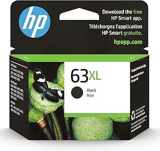 HP 63XL Black High-yield Ink Cartridge | Works with HP DeskJet 1112, 2130, 3630 Series; HP