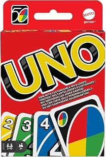 UNO - Classic Colour & Number Matching Card Game - 112 Cards - Customizable & Erasable Wil