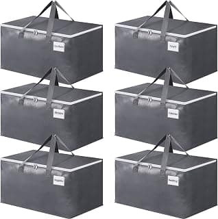 BlissTotes Large Moving Boxes with Zippers & Handles Moving Supplies with lids, Heavy Duty