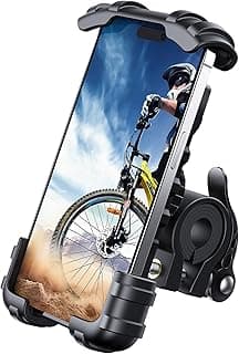 Lamicall Bike Phone Holder, Motorcycle Phone Mount - Motorcycle Handlebar Cell Phone Clamp