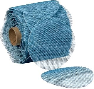 3M Blue Net Disc Roll 36452, 3 in, 180+ Grade, 100 Pack, Best in Class, Virtually Dust-Free, Abrasive Sheet Roll