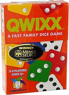 Gamewright Qwixx - A Fast Family Dice Game Multi-colored, 5