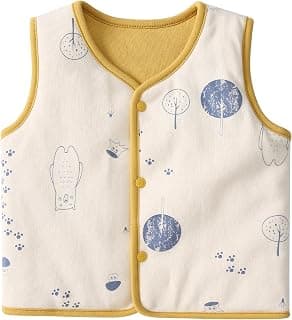 pureborn Baby Toddler Reversible Vest Warm Sleeveless Jacket Spring Winter Children Waistcoat