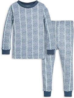 Baby Boys' Pajamas, Tee and Pant 2-Piece Pj Set, 100% Organic Cotton