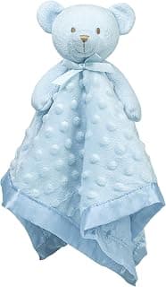 Pro Goleem Teddy Bear Lovey Baby Security Blanket Loveys for Babies Boy Unisex Soft Blue Lovie Baby Gifts for Newborn Toddler 16 Inch