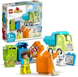 LEGO DUPLO Town Recycling Truck 10987 Building Toy Set, Learn Through Play with This STEM 