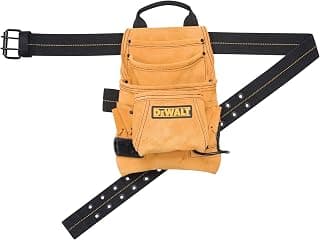 DEWALT DG5333 Carpenter's Suede Nail and Tool Bag, 10 Pocket