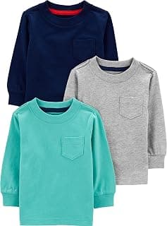 Boys' Long-Sleeve Shirts, Pack of 3