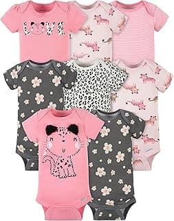 baby-girls 8-pack Short Sleeve Onesies Bodysuits